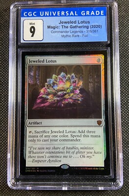 Jeweled Lotus MTG - Commander Legends Foil Graded Mint CGC 9 Jeweled Lotus MTG - Commander Legends Foil Graded Mint CGC 9
