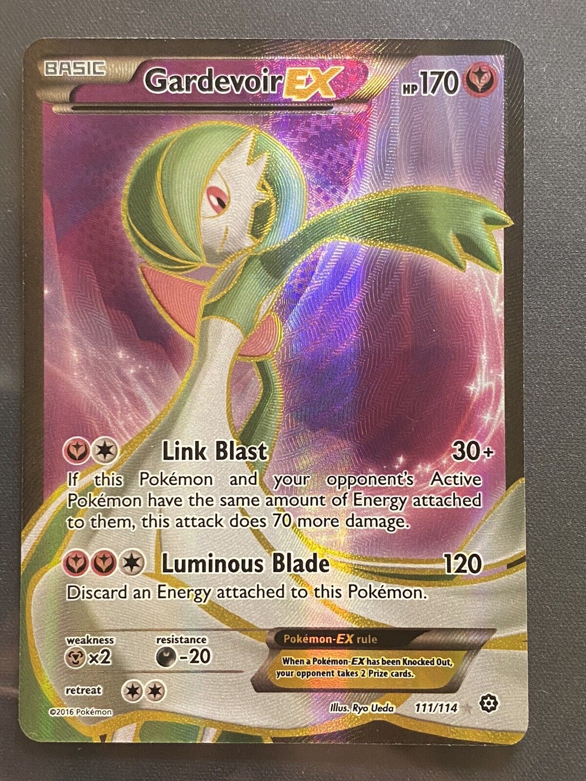 Card Gardevoir-EX 111/114 da coleção Steam Siege