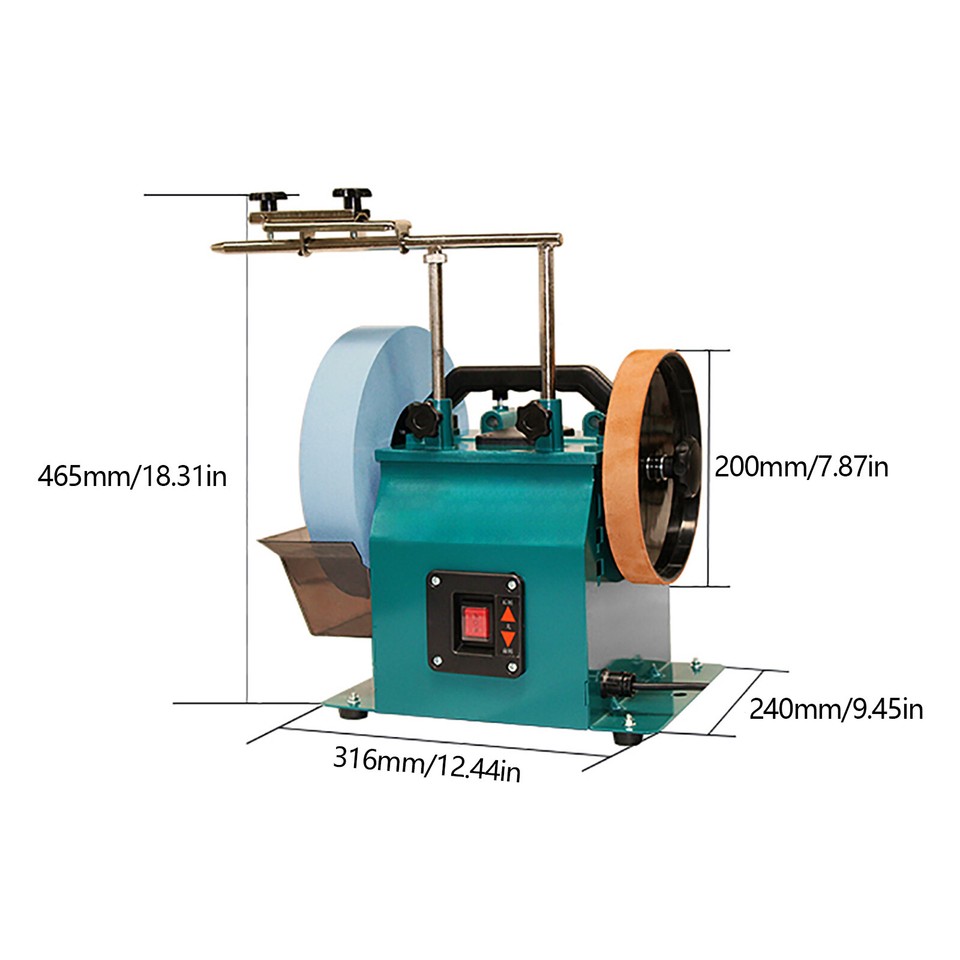 Knife Sharpening Machine 10Inch TwoDirection Water Cooled Wet & Dry