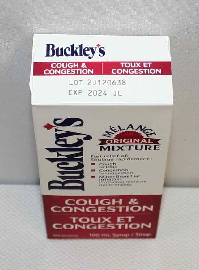 Canadian Buckley's Original Cough & Congestion 100 ml syrup! Ships FAST from USA International