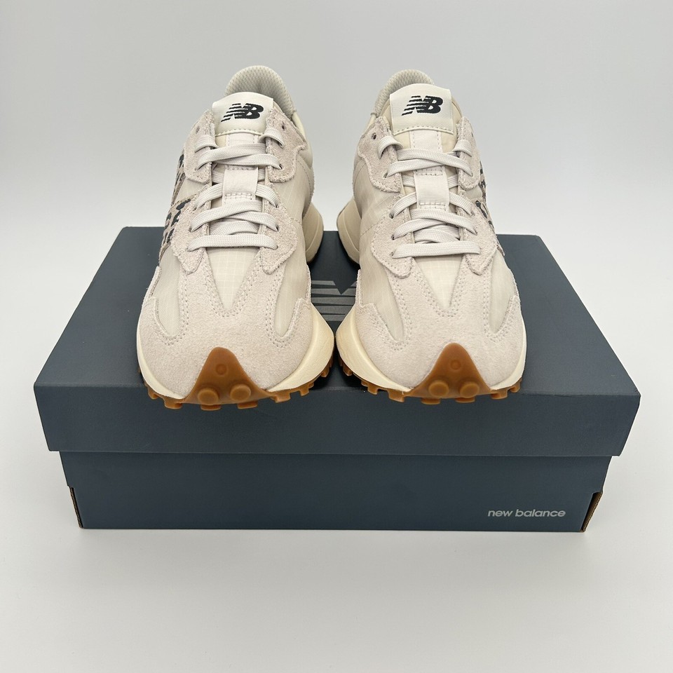 New Balance 327 Off White Leopard print Moonbeam Trainers UK 5 5.5 6 6.