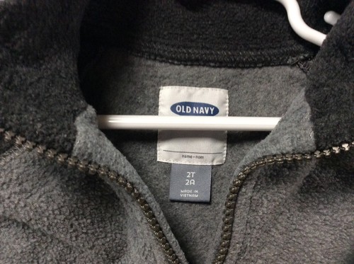 Old Navy Baby Boys Pullover Shirt or Jacket Size 2 T Gray Long Sleeves 91 - Picture 2 of 4