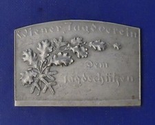 1964 WIENER JAGDVERERIN EHRENPLAKETTE "DEM JAGDSCHÜTZEN" SIGN. PRINZ