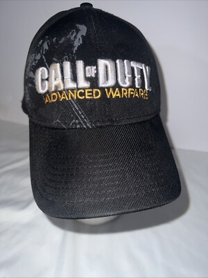 Call Of Duty Advanced Warfare Hat Stretch Black Cap Activision Embroidered Logo
