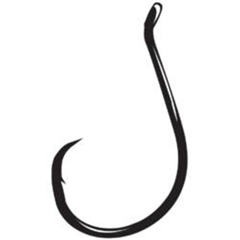 Gamakatsu Black Octopus Circle Fishing Hooks Offset Point Size 8