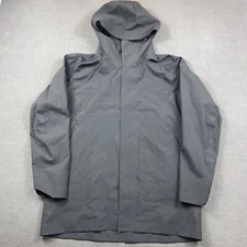 Viev Jacket Womens Large Gemma Mid GTX Gray Hooded Full Zip Outdoor Rain Coat