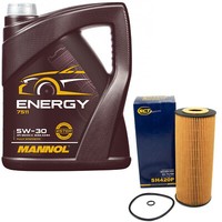 MotoröL Set 5W-30 5 Liter + ÖLfilter FüR Audi A3 Seat Skoda Vw Golf Sharan 1.9