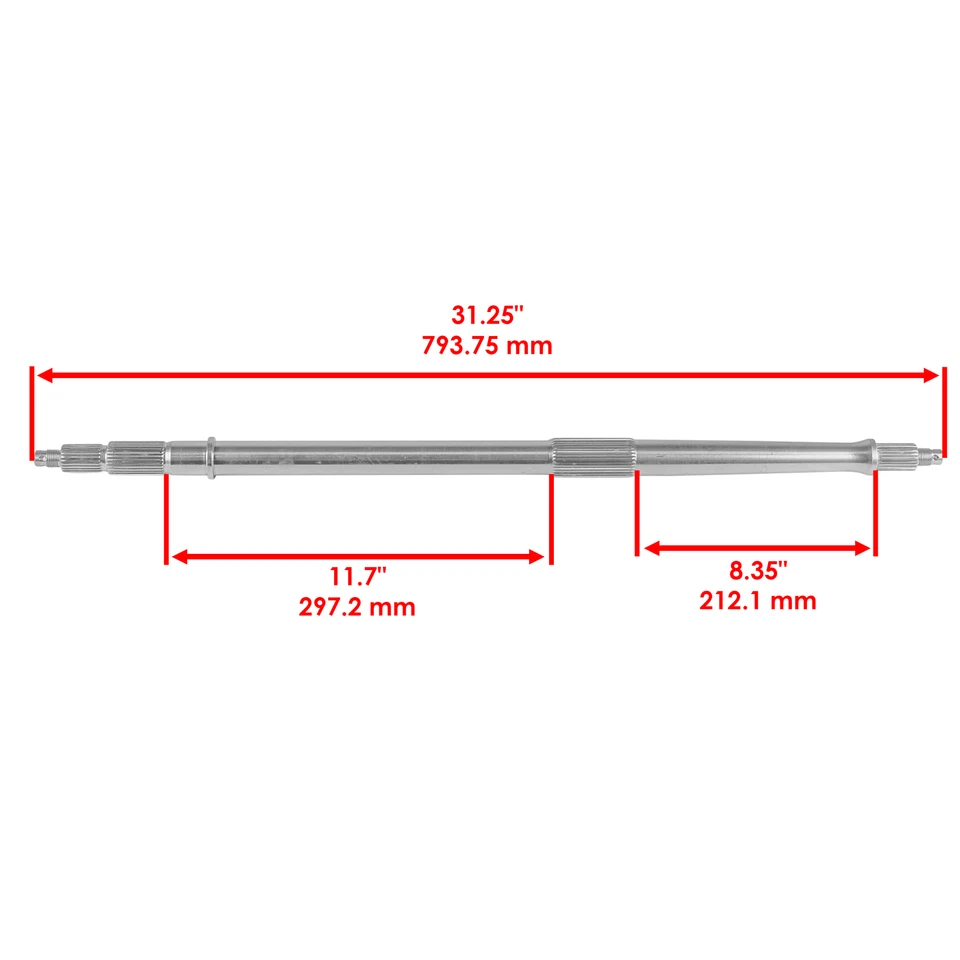 Eje trasero para Arctic Cat 3305-546 3303-882 Foto 2 de 4