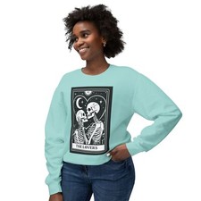 The Lovers Tarot Card Sweatshirt, Unisex Crewneck Jumper, Tarot Card Shirt