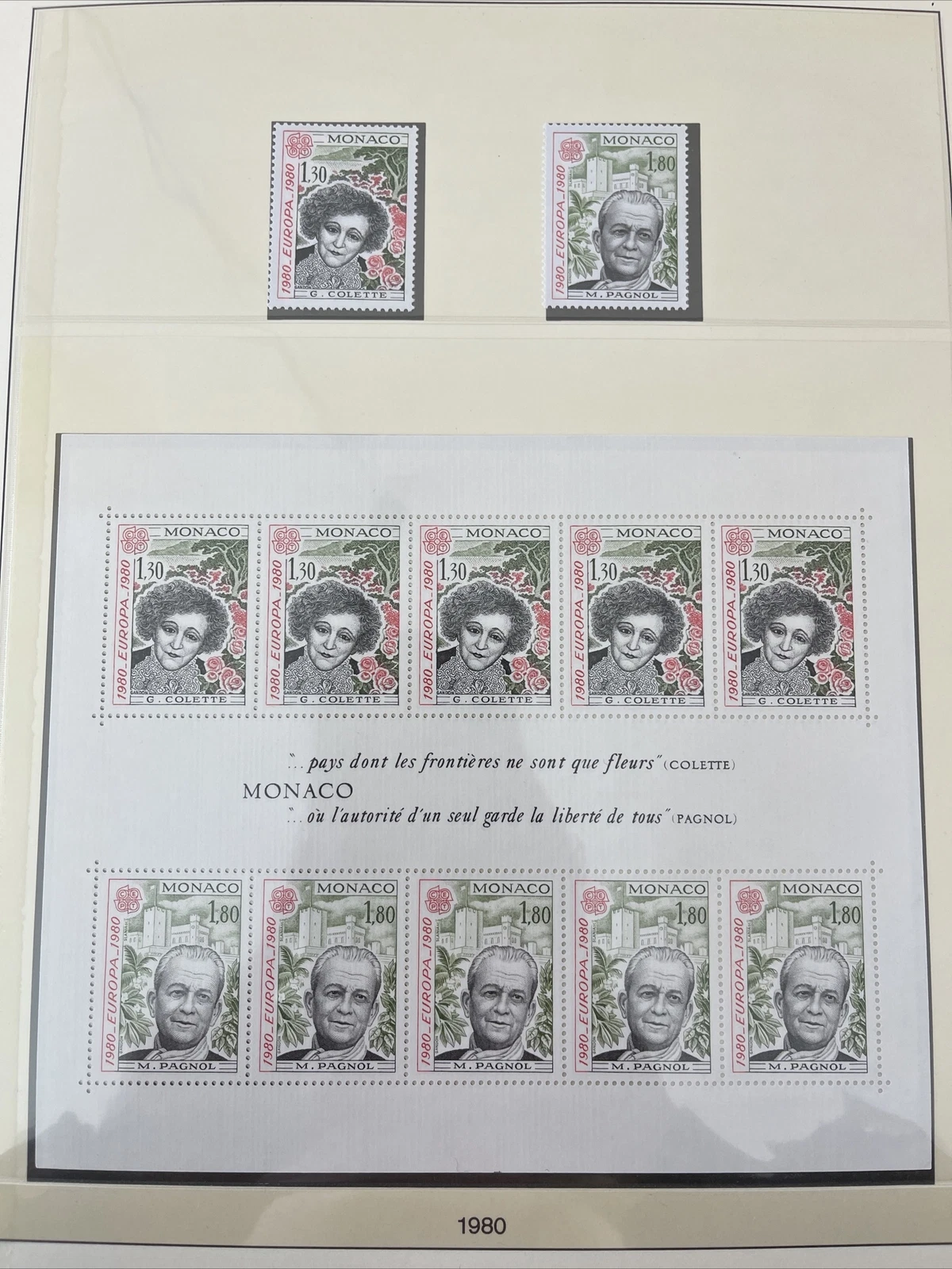 Timbres Monaco Neuf Lindner No.186 1980 Page 91
