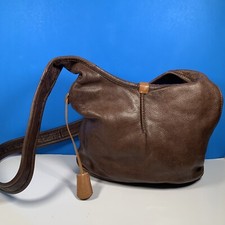 Ugg Large Brown Leather Hobo Handbag Vintage