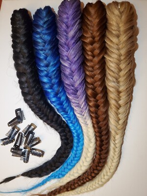 clip in fishtail braid 24''