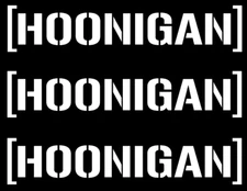 HOONAGAN  LOSI   DIE-CUT  Decal  Sticker   (   3  PCS   )   RC   NEW