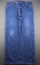 Vintage Men's Wrangler 13MWZ Jeans Straight USA Made Size 38x30 (Msr 37x30)