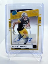 Chase Claypool Rated Rookie Auto 2020 Clearly Donruss 01/35 SSP RR-CC Bears WR
