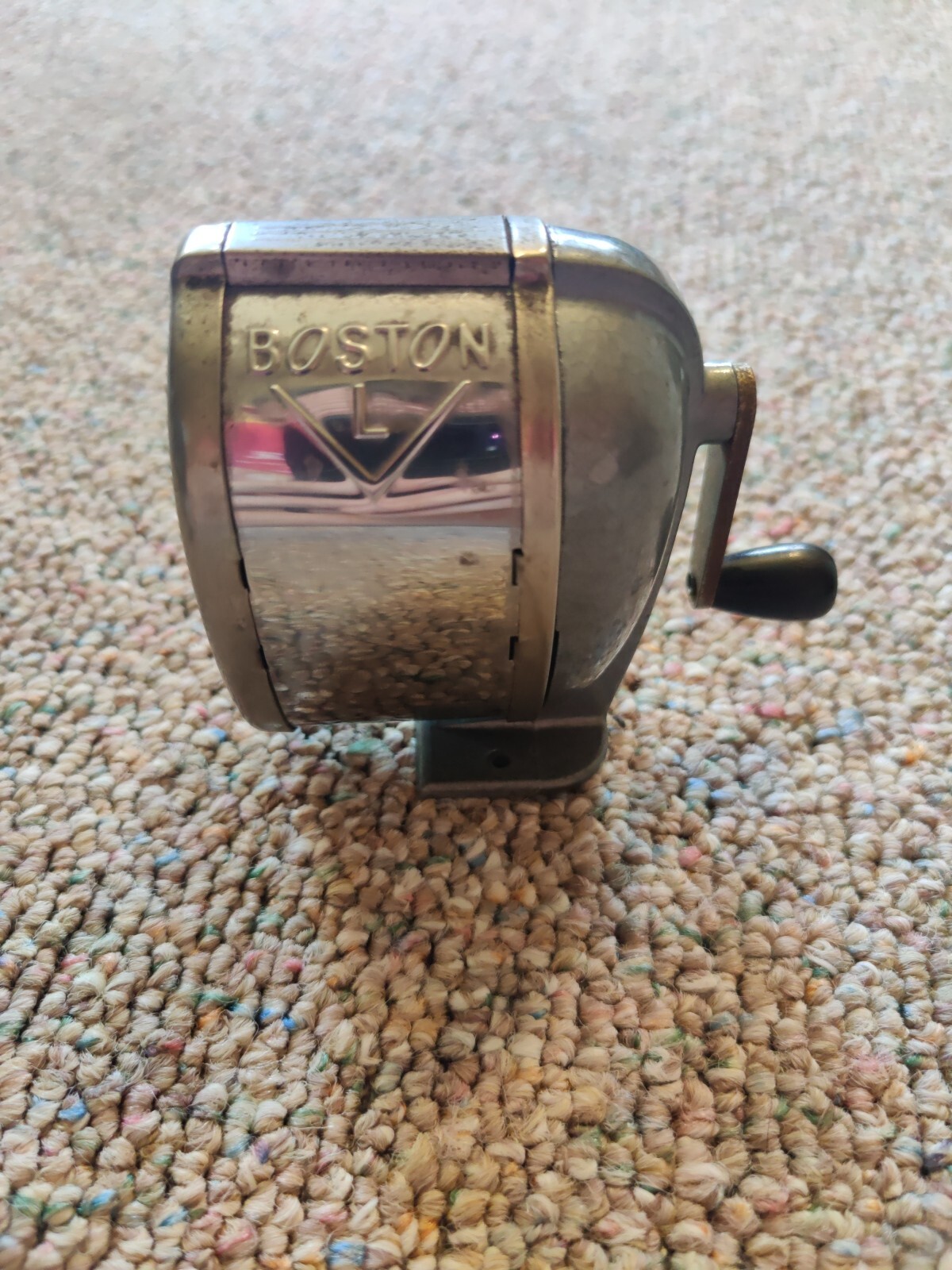 Vintage Boston L Hand Crank Pencil Sharpener Fully Functional eBay