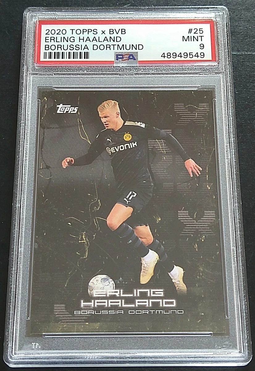 2020 Topps BVB Soccer #25 Erling Haaland PSA 9 MINT Borussia Dortmund