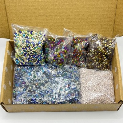 Mix Lot Seed Beads Glass Stone Jewelry Craft Variety Colors 2-4mm Assorted 300g