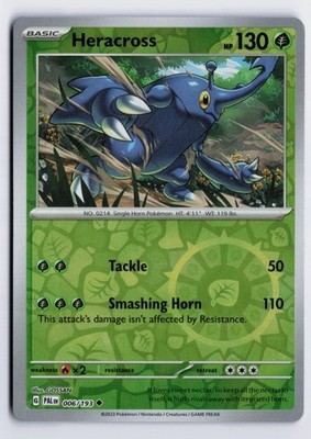 Heracross - PAL #006/193 SV02: Paldea Evolved Uncommon Reverse Holofoil NM