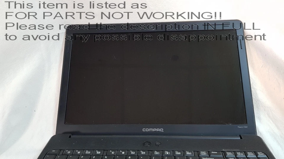 READ DESCRIPTION! HP presario cq61 15.6" Laptop AMD Sempron M120 - Image 2 of 4