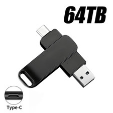 64TB USB 3.2 Flash Drive High-Speed Metal Waterproof Pendrive Memory Card