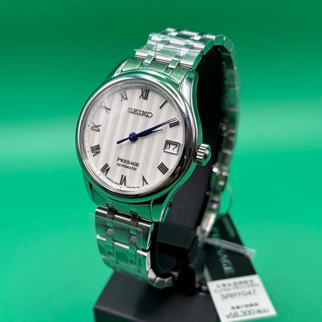 Seiko Presage SRRY047 Automatic White Dial 1.35in Case 8.07in Wrist image 2