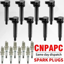 8 Ignition Coil & 8 Iridium Spark Plug for Toyota Tundra Lexus GX470 UF230