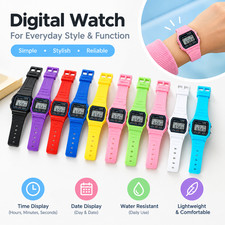 F 91W Classic Digital Resin Strap Watch Stopwatch Chronograph Sport