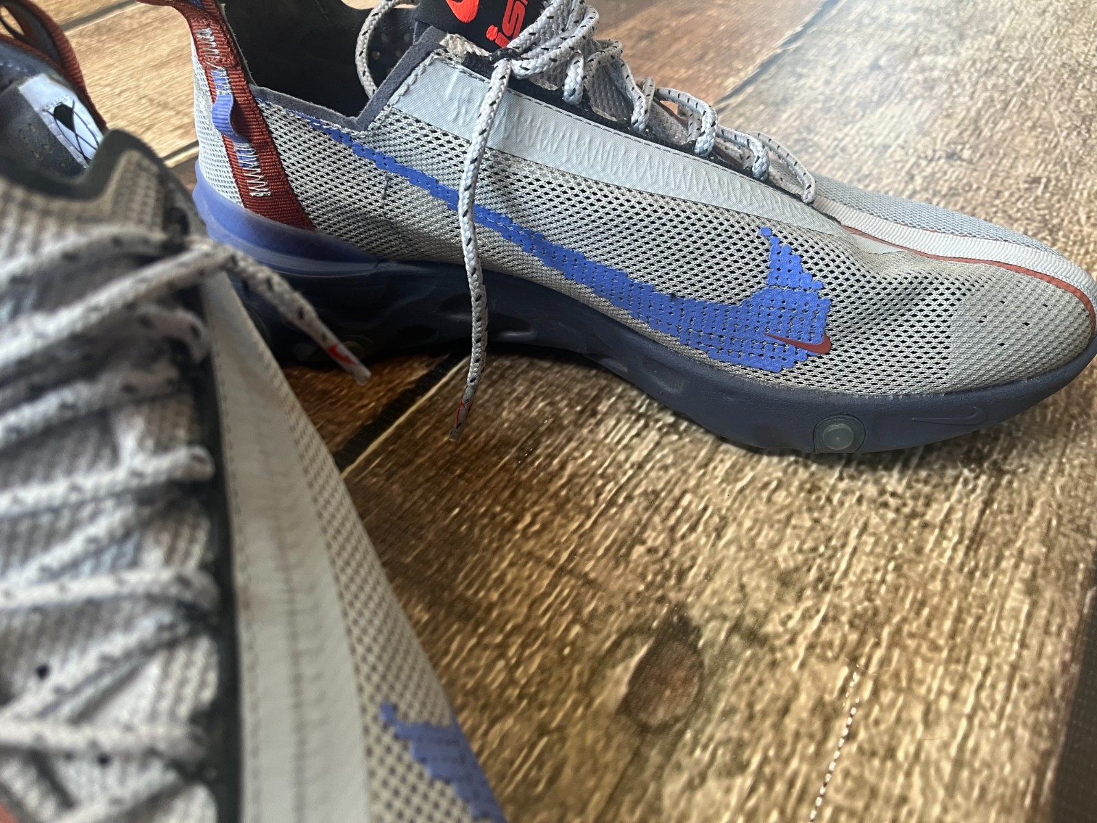 NIKE REACT RUNNER ISPA WOLF GRAY BLUE SNEAKER SHO… - image 5