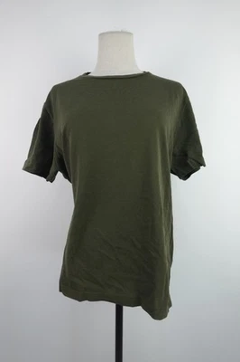 Fay Damen T-Shirt XL Regular Vintage Baumwolle Grün Kurzarm Italien - Bild 1 von 4