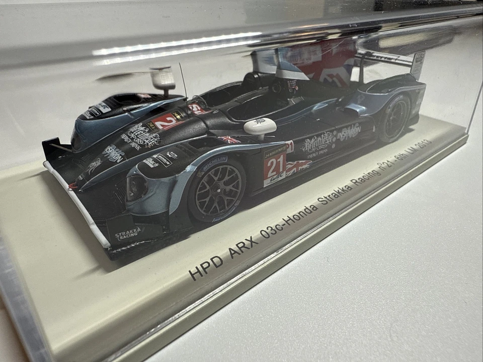 Spark 1:43 HPD ARX 03c-Honda Strakka Racing #21 - 6th Le Mans 2013 sin usar, en caja Foto 2 de 4