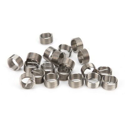 50Pcs Stainless Steel Coiled Thread Repair Sleeve For M10x1x1D Hole BAK