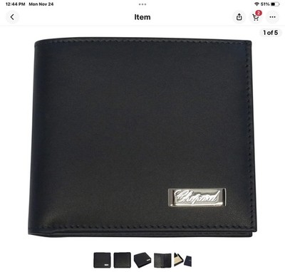 Chopard Classico N°1 Black Leather Unisex Wallet 95012-0036
