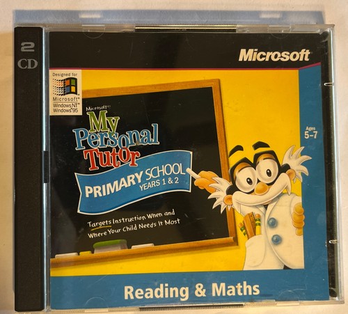 Microsoft My Personal Tutor Lectura y Matemáticas (2 CD) Edades 5-7. Escuela Primaria. K
