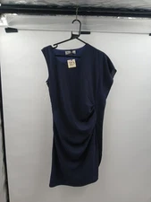 True Decadence Blue Midi Ruffle Dress Size 12 Polyester