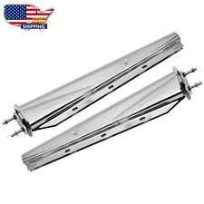 30" Spring Loaded Mud Flap Hanger Freightliner Kenworth Peterbilt (2.5") Chrome