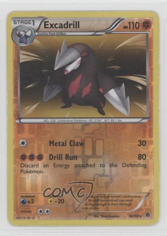 Excadrill Reverse Foil Pokémon Black & White: Emerging Powers #56