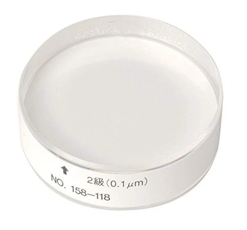 Mitutoyo Optical Flat OF-45A 45mm Precision Surface Plate 0.1μm Flatness