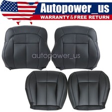 For 1999 2000 2001 2002 2003 2004 Jeep Grand Cherokee Leather Seat Cover Black