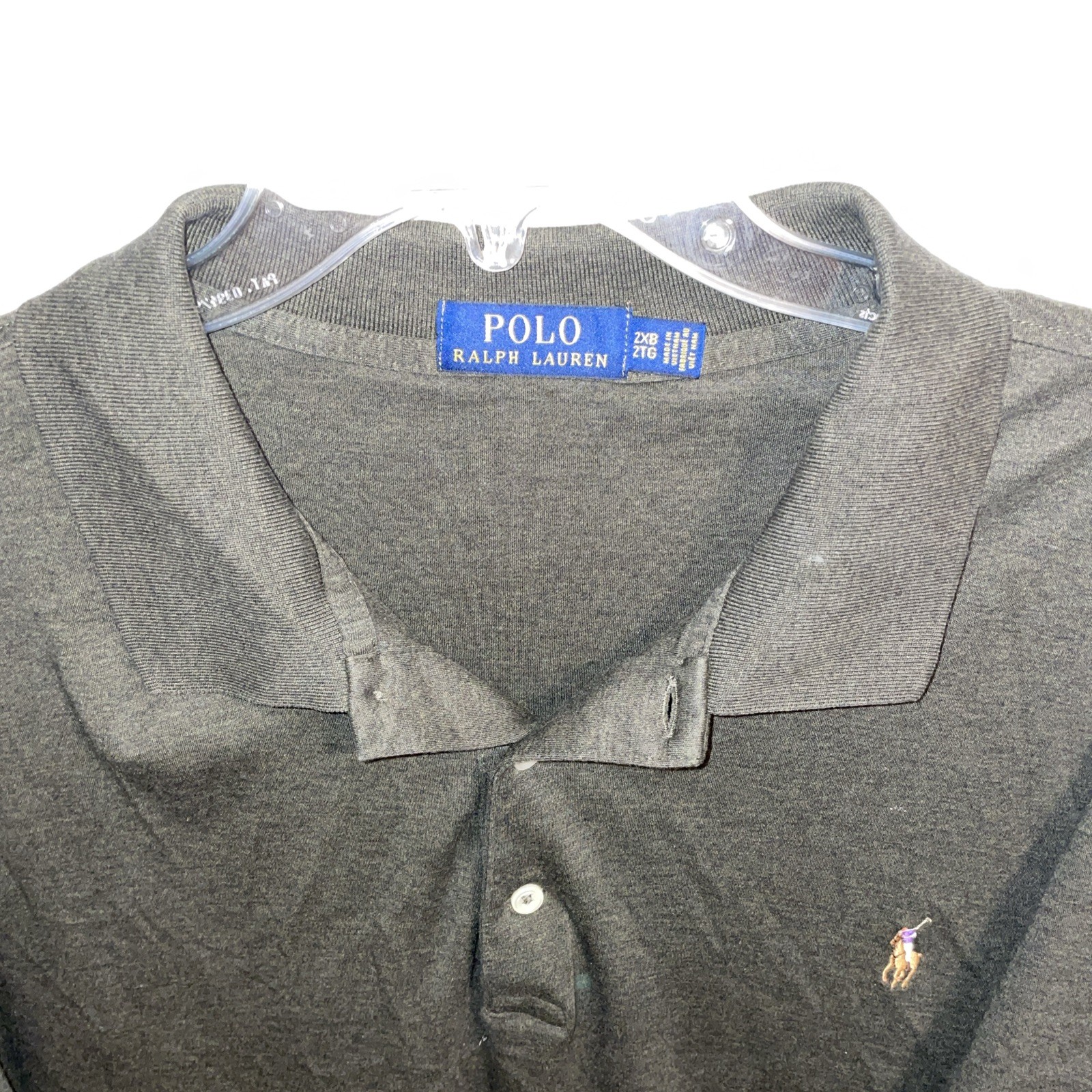 Polo Ralph Lauren Flesh Pony Golf Shirt Uomo Taglia 2X Grande Verde Tempo Libero Tennis