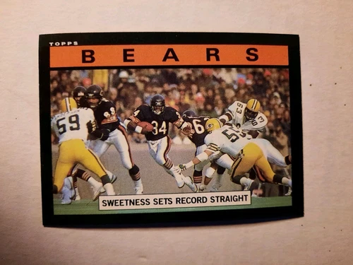 1985 Topps Set WALTER PAYTON TEAM LEADERS #22 CHICAGO BEARS NM/MINT *HIGH GRADE*