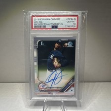 Bowman 2019 Chrome Luis Gil Yankees 1st Bowman Auto RC #CPA-LGI PSA 10