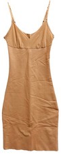 Commando Women's Size Small Two-Faced Tech Full Slip Dress Beige