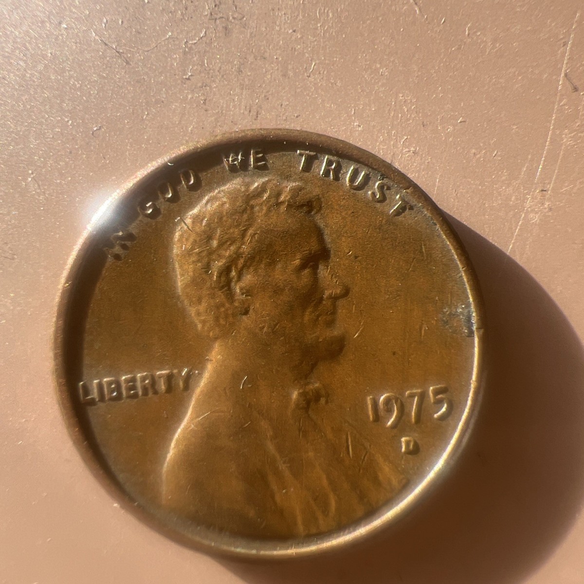 1975 Penny D Filled Mint Mark very RARE error coin | eBay