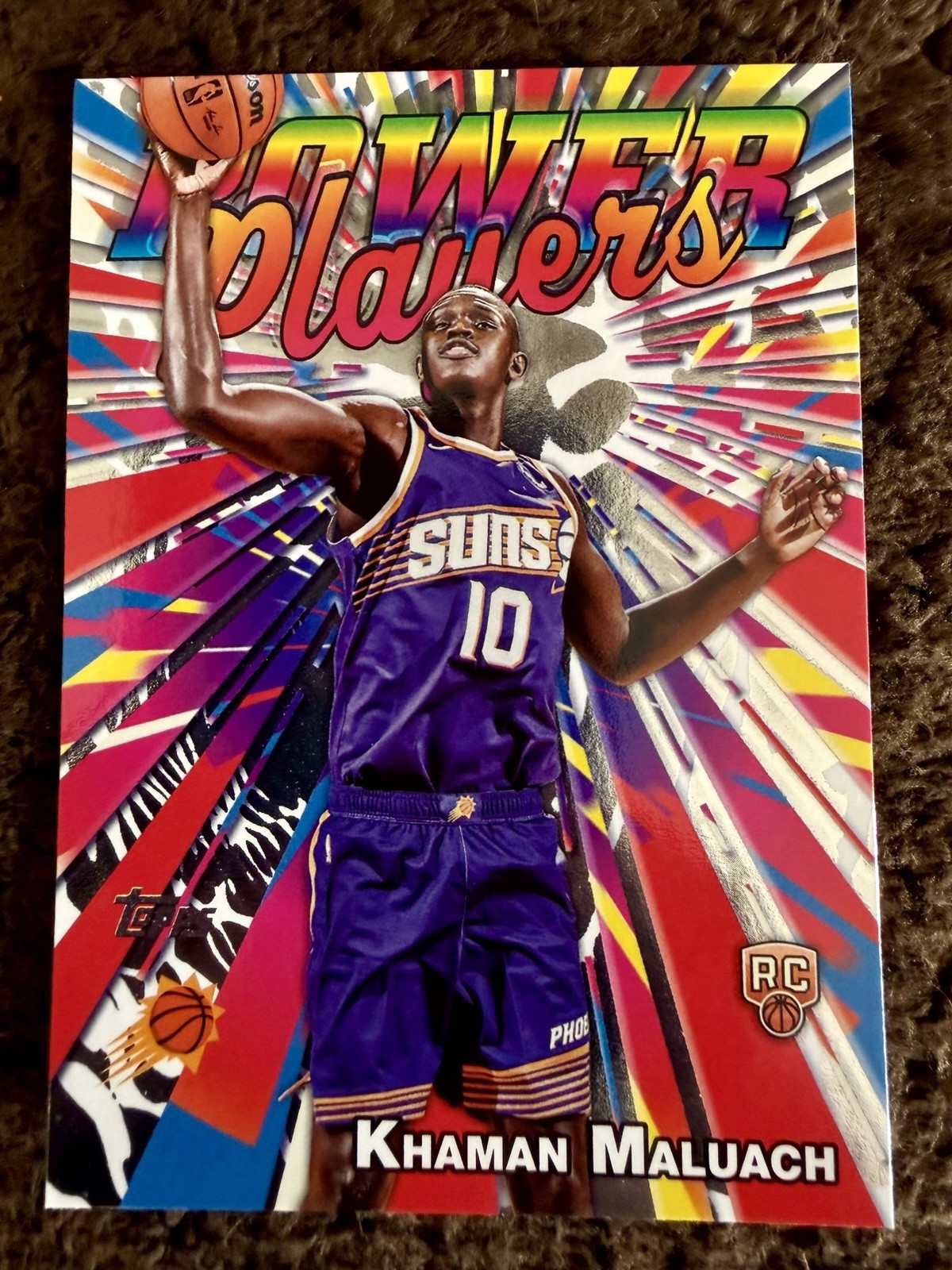 2025-2026 Topps NBA Khaman Maluach Rookie Card Power Players RC #PP-20🔥Suns