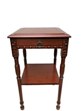 vintage walnut nightstand antique walnut end table vtg side table $30.00 ship