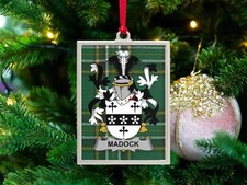 Madock Irish Family Crest Christmas Ornament