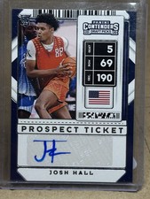 2020 Josh Hall - Contenders Draft Picks - Game Ticket Rookie Auto No.107