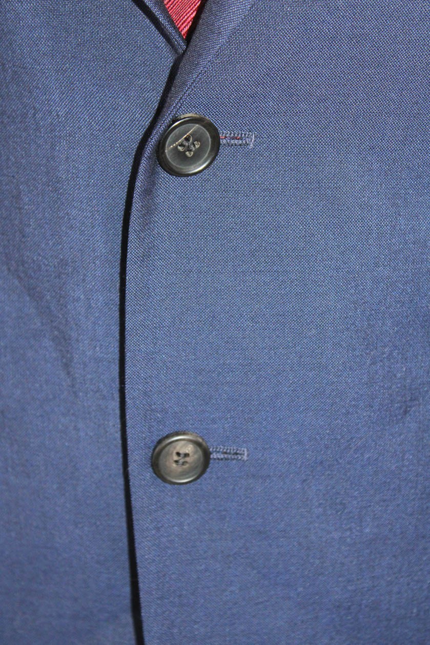 Prada Mens Wool Solid Single Breasted Lightweight… - image 6