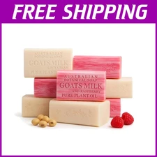 Goat's Milk & Raspberry Soap Bars, 6.6 oz, Pack of 8